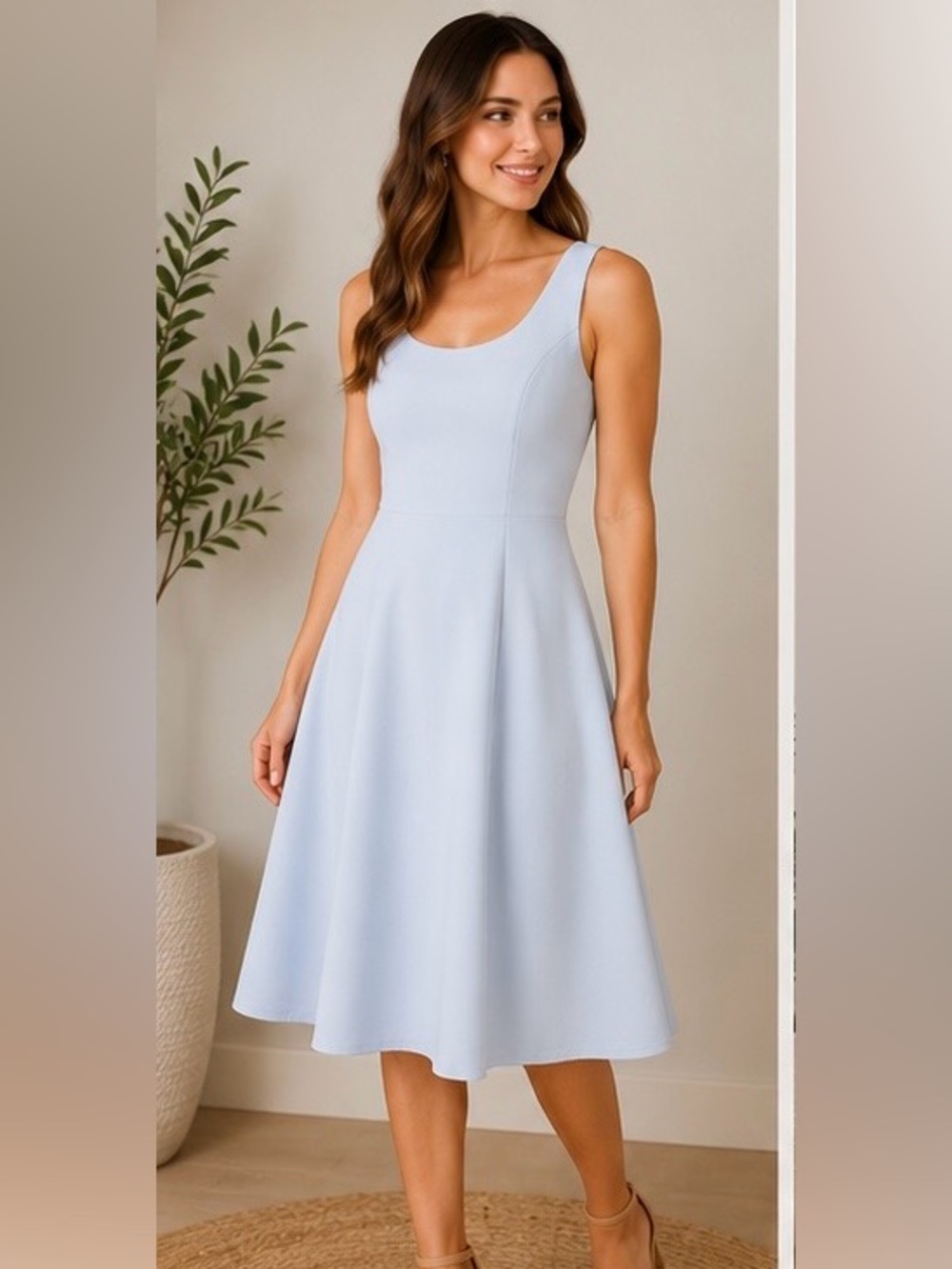 Joie Pale Blue Midi Dress